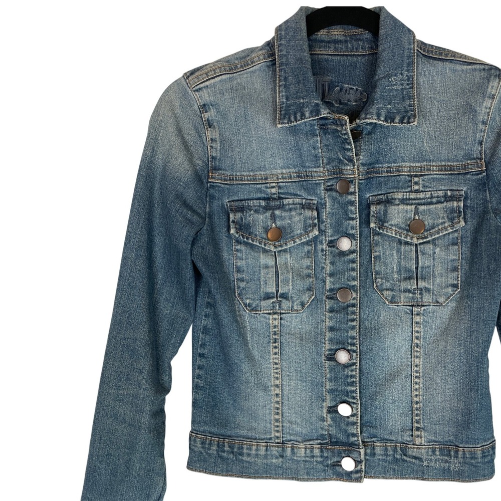 KUT From the Kloth‎ Denim Jacket Size Small Jean Jacket Cotton Blend